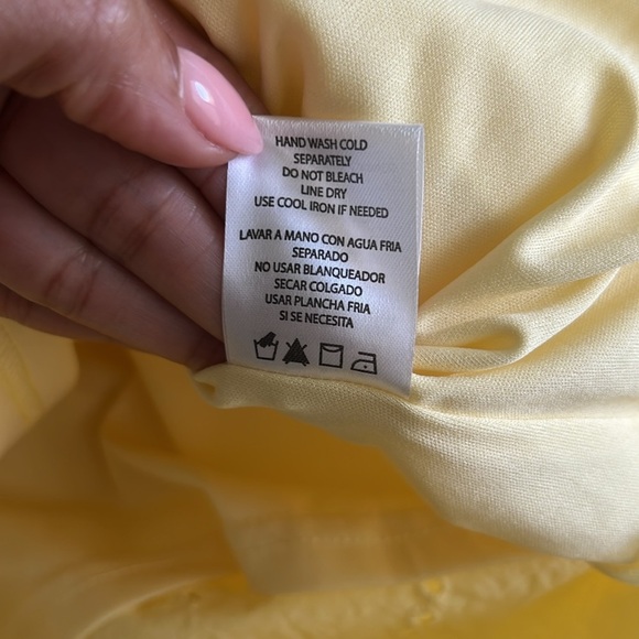 Calypso St. Barth Yellow Eyelet  Dress - Picture 10 of 10